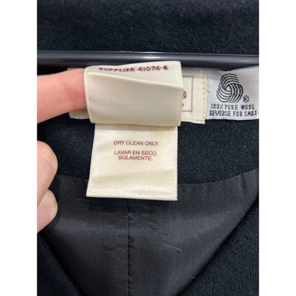 Worthington Womens Black Wool Buttoned Sleeveless Jumper Dress Size 12 - Picture 7 of 9